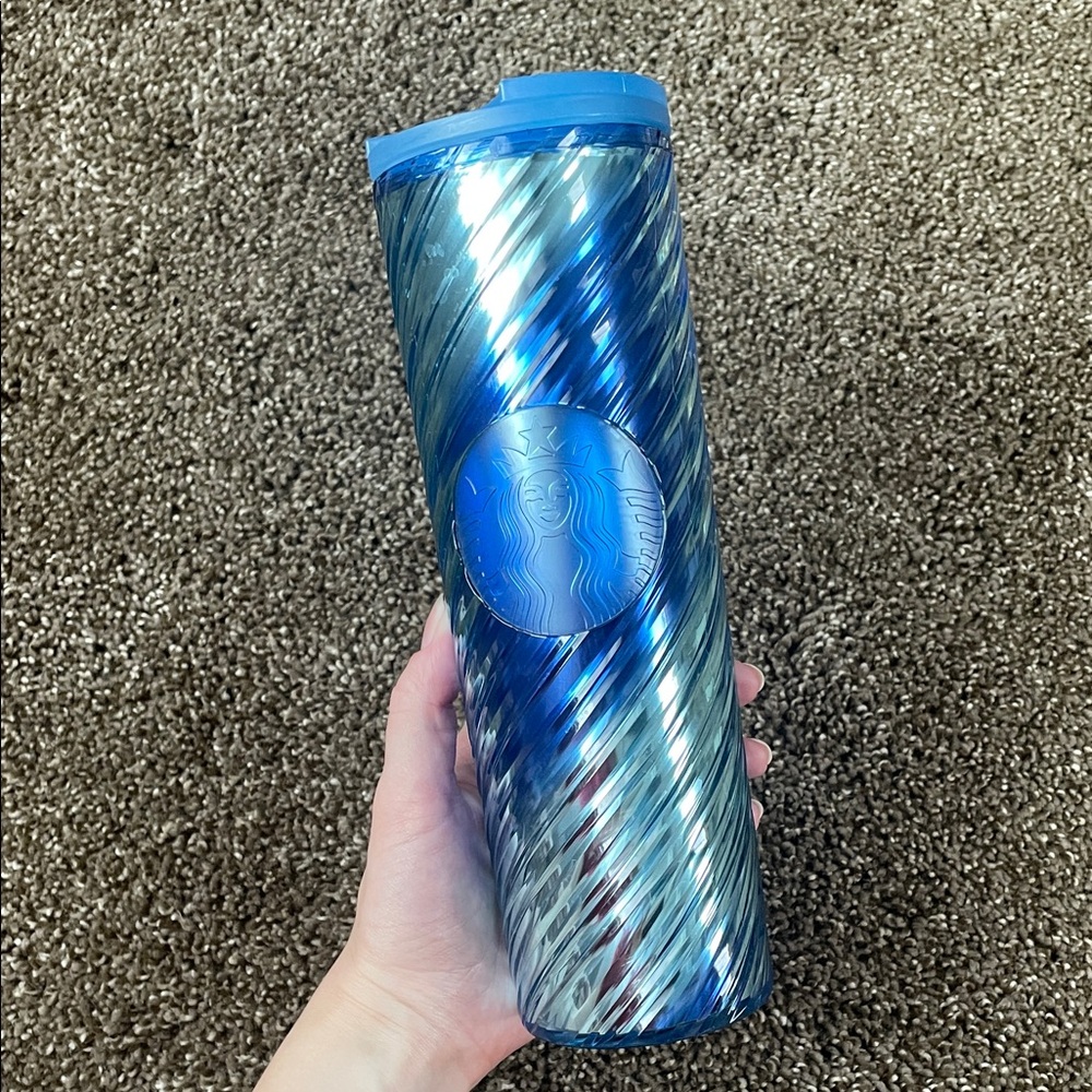 Starbucks Blue Holiday Tumbler